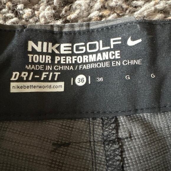 Nike Golf Shorts Dri Fit Tour Performance Plaid Flat Athletic Mens Size 36 - Picture 3 of 5